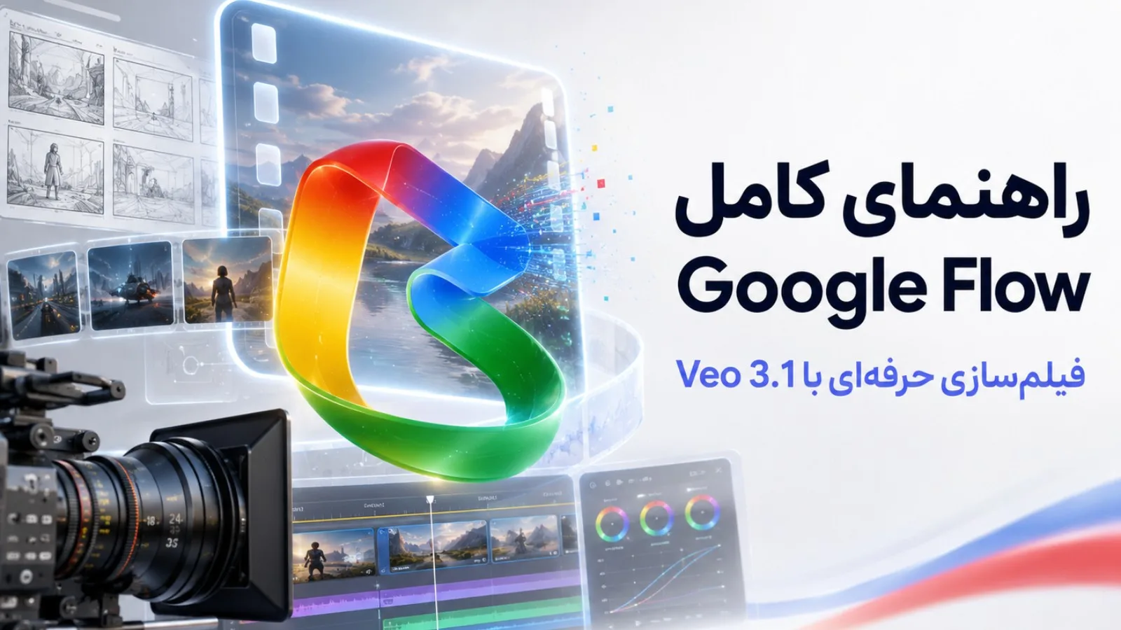 راهنمای کامل اکانت فلو گوگل (Google Flow)؛ فیلم‌سازی حرفه‌ای با هوش مصنوعی Veo 3.1